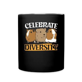 Celebrate Diversity - Full Colour Mug - black - Front