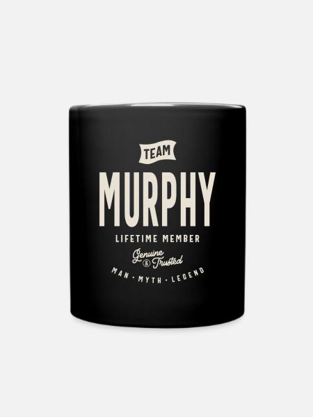 Murphy Lifetime Member Personalized Name Murphy - Full Colour Mug - black