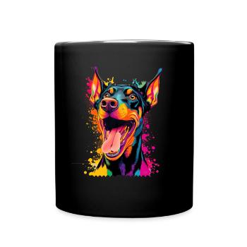 Dog saying Doberman design pour les amoureux des chiens - Mug uni - noir - Devant