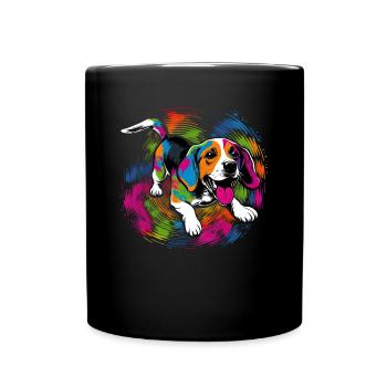 Dog Saying Beagle Design pour les amoureux des chiens - Mug uni - noir - Devant