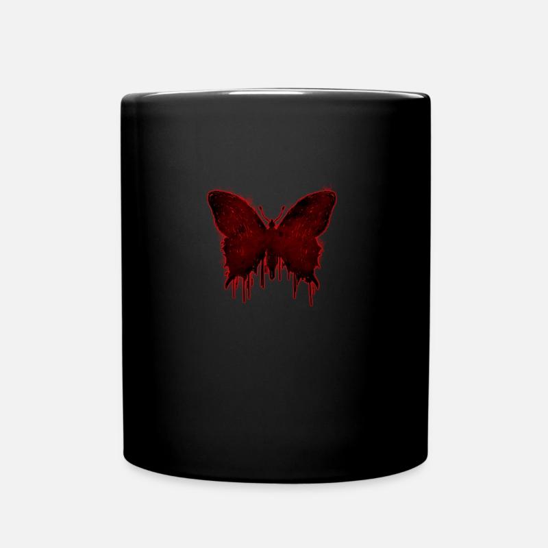 Goth finlandais Esthétique Gothique Papillon Drip Goth - Mug uni - noir