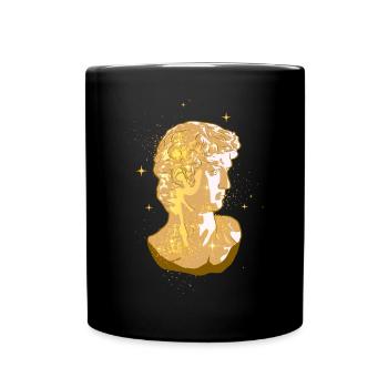 Boujee Aesthetic David Statue Bougie - Full Colour Mug - black - Front
