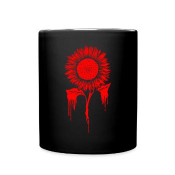 Finnish Goth Aesthetic Gothic Sunflower Goth - Tasse einfarbig - Schwarz - Vorne