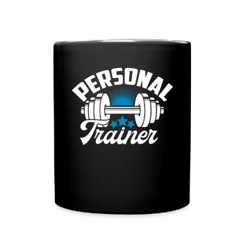 Personal Trainer Personal Trainer Funny - Full Colour Mug - black - Front