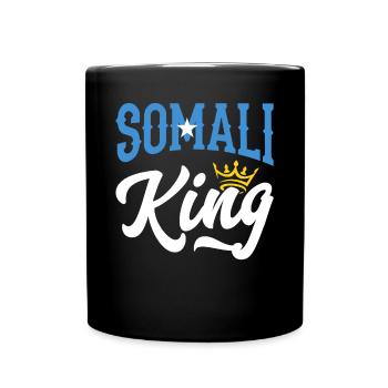 Roi Somali Somali Somalie Drapeau somalien - Mug uni - noir - Devant