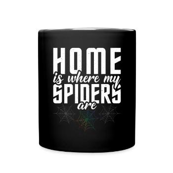 Spider Lover Gifts - Full Colour Mug - black - Front