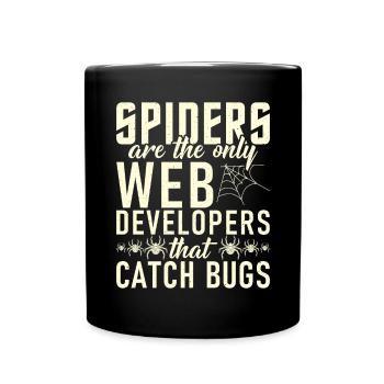 Spider Lover Gifts - Full Colour Mug - black - Front