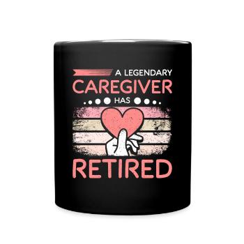 Un soignant légendaire a pris sa retraite - Mug uni - noir - Devant