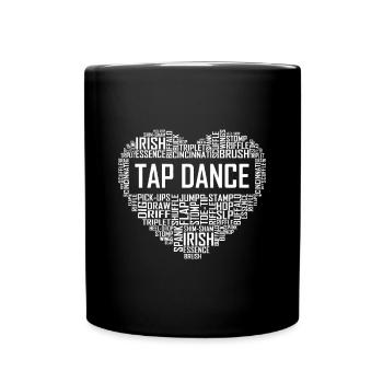 J’aime les claquettes Dog Lover Dancer Cadeaux pour femmes - Mug uni - noir - Devant