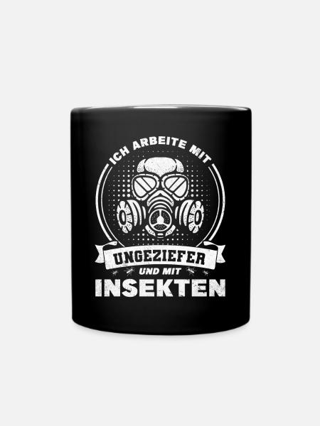 Kammerjäger Schädlingsbekämpfer - Tasse einfarbig - Schwarz