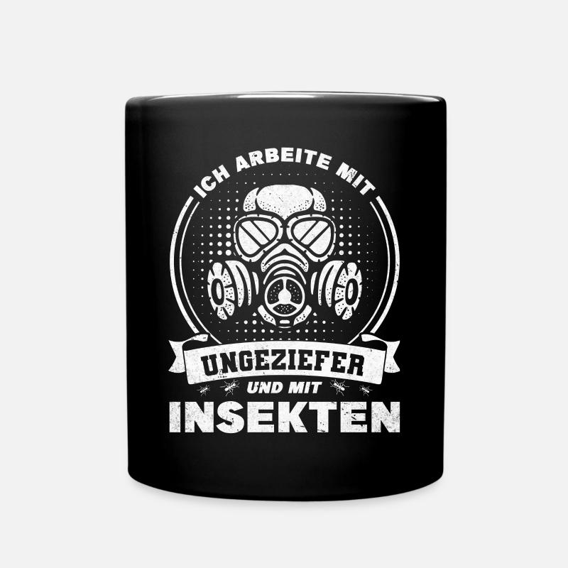 Kammerjäger Schädlingsbekämpfer - Tasse einfarbig - Schwarz
