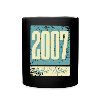 2007 Anniversaire de naissance Année de naissance - Mug uni - noir - Devant