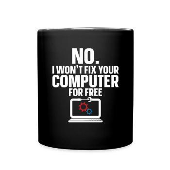 Technologie de soutien à la réparation d’ordinateurs - Mug uni - noir - Devant