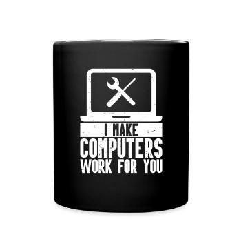 Technologie de soutien à la réparation d’ordinateurs - Mug uni - noir - Devant