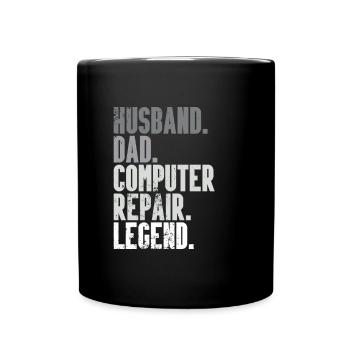Technologie de soutien à la réparation d’ordinateurs - Mug uni - noir - Devant