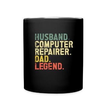 Technologie de soutien à la réparation d’ordinateurs - Mug uni - noir - Devant
