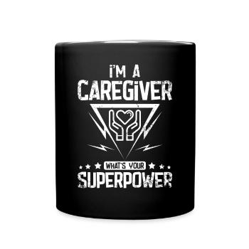 Je suis un soignant, quel est votre superpouvoir - Mug uni - noir - Devant