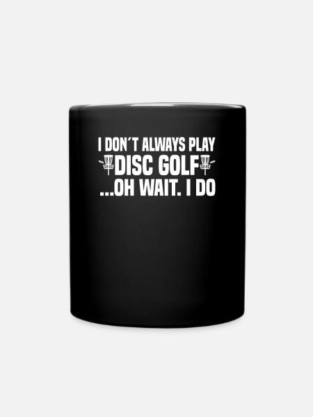 Disc Golf Frisbeegolf - Tasse einfarbig - Schwarz