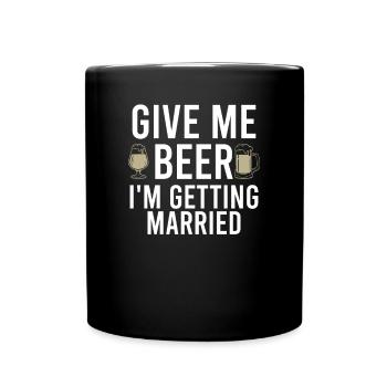 Enterrement de vie de garçon marié - Mug uni - noir - Devant