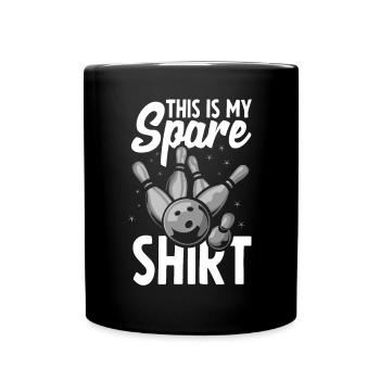 This Is My Spare Shirt Bowling Alley - Full Colour Mug - black - Front