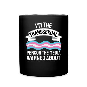Transgender Pride Month Geschenk LGBT Transsexuell - Tasse einfarbig - Schwarz - Vorne