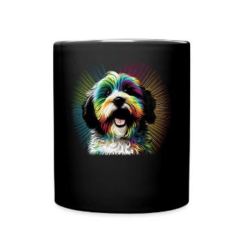 Hunde Spruch Havaneser Design für Hundeliebhaber - Tasse einfarbig - Schwarz - Vorne
