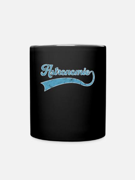 Astronomie Schriftzug - Tasse einfarbig - Schwarz