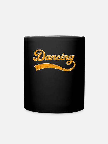 tanzen Schriftzug - Tasse einfarbig - Schwarz