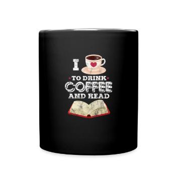 Coffee reading - Full Colour Mug - black - Front