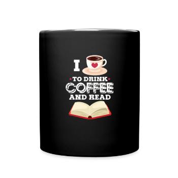 Café Livres de lecture Caféine Espresso Cadeau - Mug uni - noir - Devant