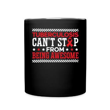 Sensibilisation à la tuberculose - Mug uni - noir - Devant