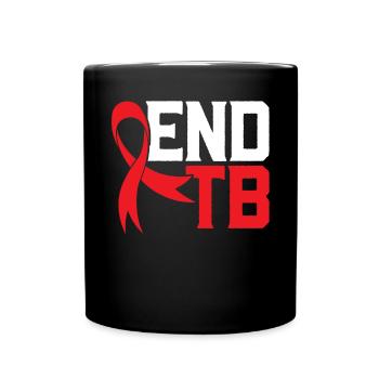 End TB Tuberculose Warrior Tuberculosis Sensibilisation - Mug uni - noir - Devant