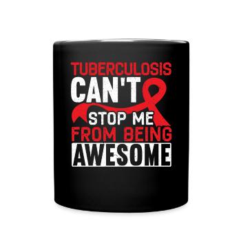 Sensibilisation à la tuberculose - Mug uni - noir - Devant