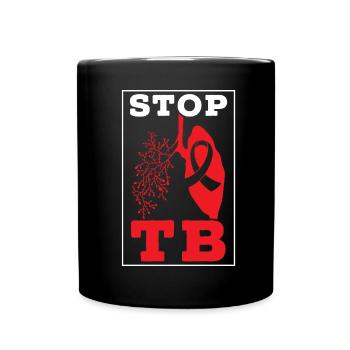 Sensibilisation à la tuberculose des sympathisants de Halte à la tuberculose - Mug uni - noir - Devant
