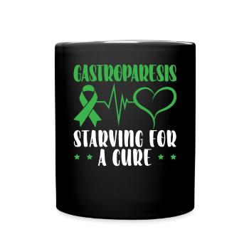 Gastroparesis Starving For A Cure Gastroparesis - Full Colour Mug - black - Front