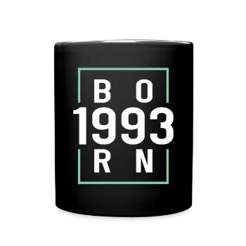 30th birthday born 1993 born 1993 - Full Colour Mug - black - Front
