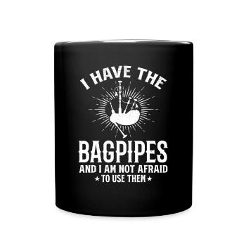 Funnf Bagpipe Player - Funny Bagpiper - Mug uni - noir - Devant