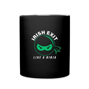 Sortie irlandaise comme un cadeau de la Saint-Patrick ninja - Mug uni - noir - Devant