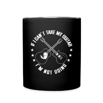 Gitarre Musik Gitarisst Gitarren Spruch - Tasse einfarbig - Schwarz - Vorne