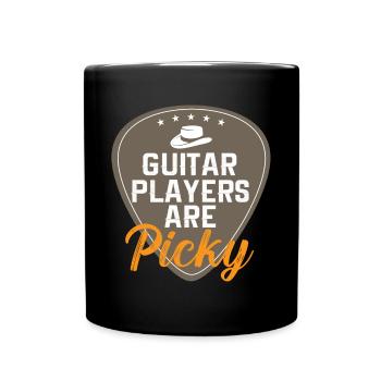Gitarre Musik Gitarisst Gitarren Spruch - Tasse einfarbig - Schwarz - Vorne