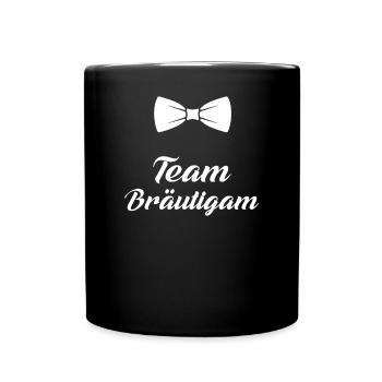 Junggesellenabschied Team Bräutigam T-Shirt JGA - Tasse einfarbig - Schwarz - Vorne
