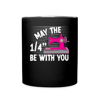 May the 1/4 be with you - Full Colour Mug - black - Front