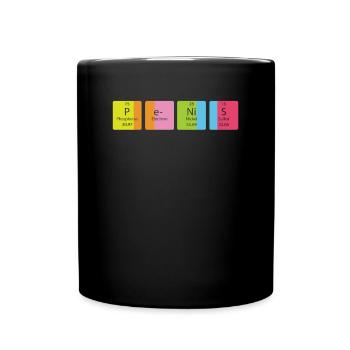Tableau périodique des éléments de la chimie du pénis - Mug uni - noir - Devant