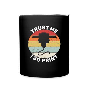 3D printer lover who prints filament nerdy - Full Colour Mug - black - Front
