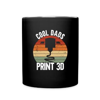 3D printer lover who prints filament nerdy - Full Colour Mug - black - Front