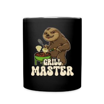 Sloth Grill King Grill Master Grill Tongs Grill Grill - Mug uni - noir - Devant