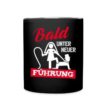 Junggesellenabschied T-Shirt Bräutigam JGA Männer - Tasse einfarbig - Schwarz - Vorne