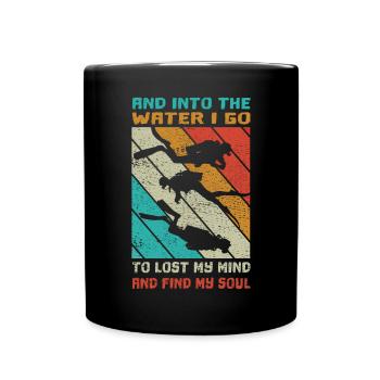 SCUBA Tauchen - Tank Diver Saying - Full Colour Mug - black - Front