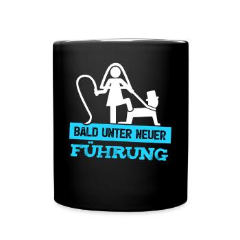 Männer JGA T-Shirt Bräutigam Junggesellenabschied - Tasse einfarbig - Schwarz - Vorne