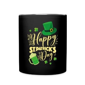 Bonne Saint-Patrick Boire - Mug uni - noir - Devant